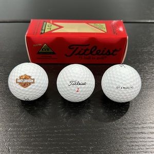 Harley-Davidson Titleist Dt Wound 90 Set of 3 Golf Balls